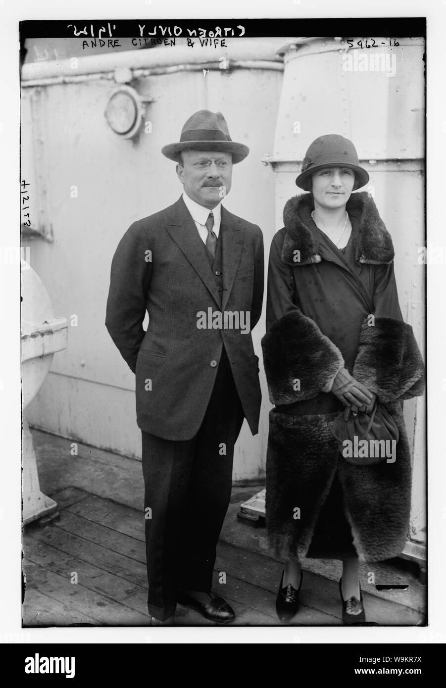 Andre Citroen e mia moglie Foto Stock