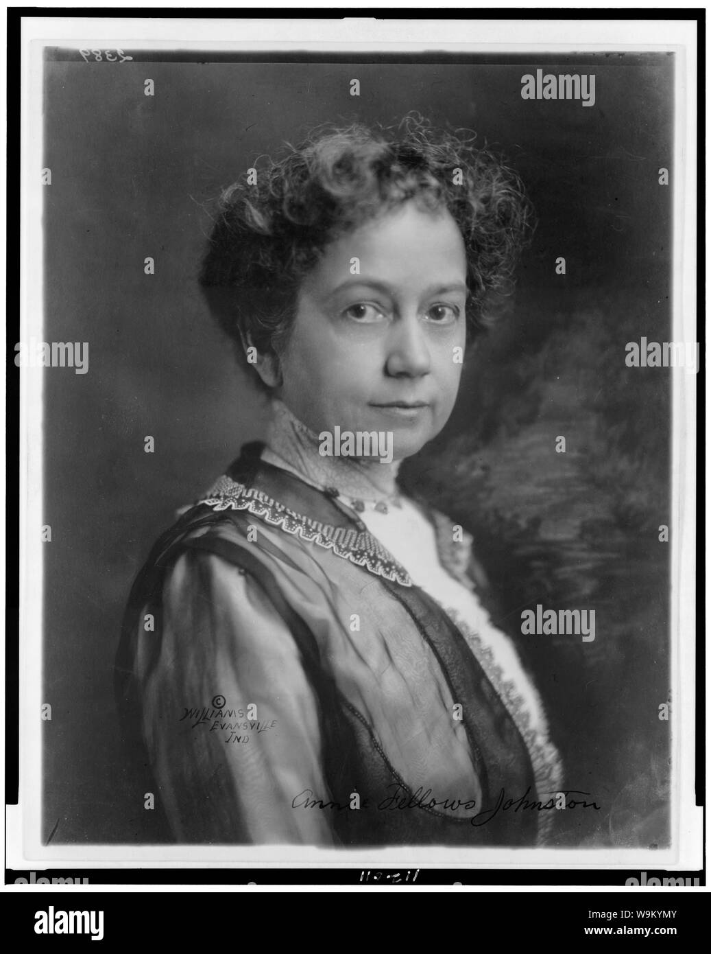 Annie Fellows Johnston, testa e spalle ritratto, rivolto verso destra Foto Stock