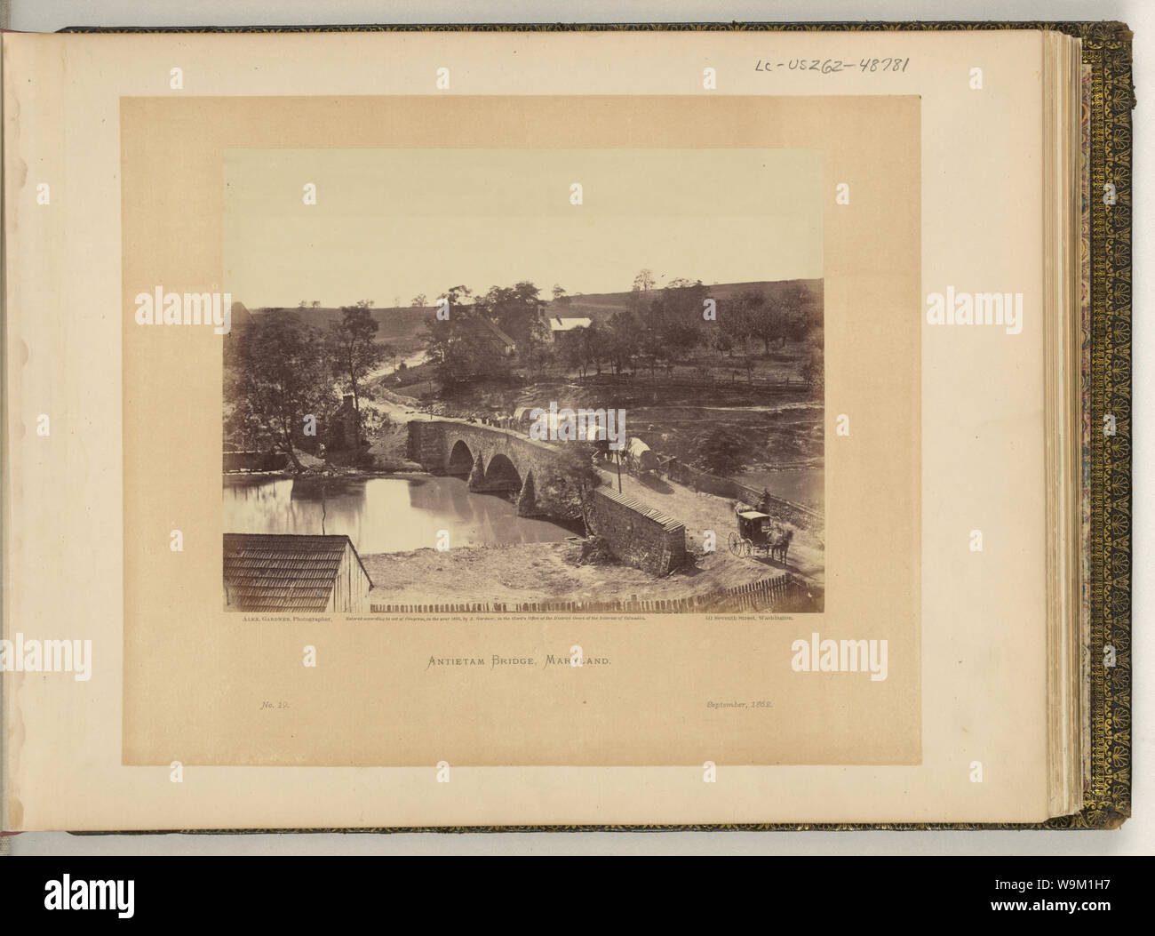 Ponte di Antietam, Maryland / Alex. Gardner, fotografo. Foto Stock