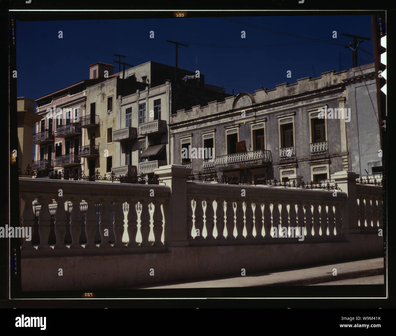 Appartamento case vicino la cattedrale nella parte vecchia della città, San Juan Foto Stock