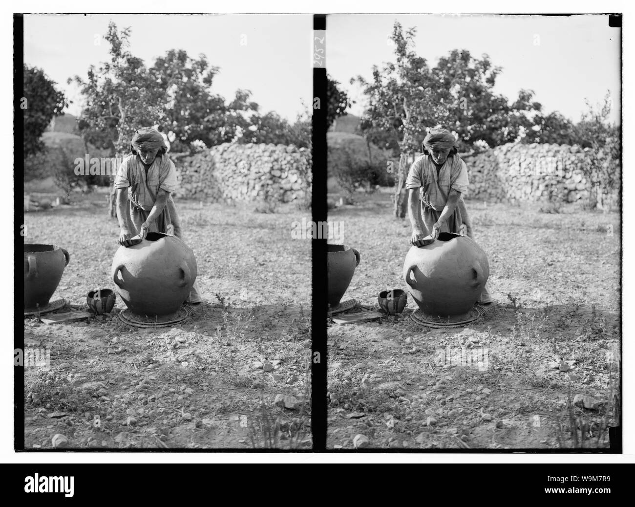 La donna araba, ceramica Foto Stock