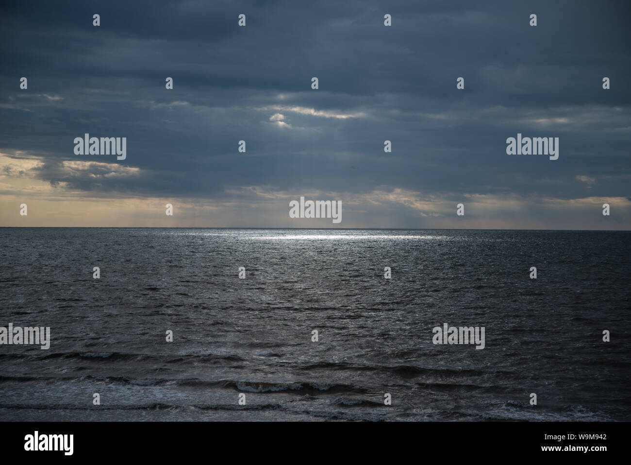 Sunglight sul mare Foto Stock