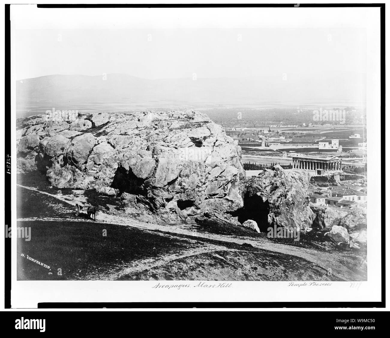 Areopago. Mars Hill. Tempio di Teseo / D. Constantin. Foto Stock