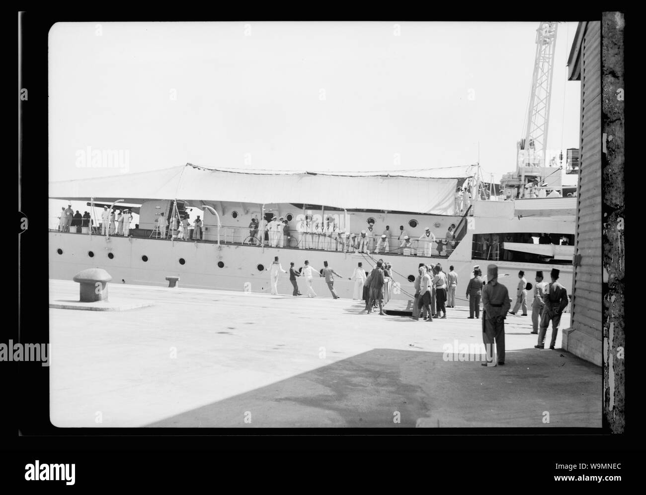 Arrivo del Negus di Haifa Foto Stock
