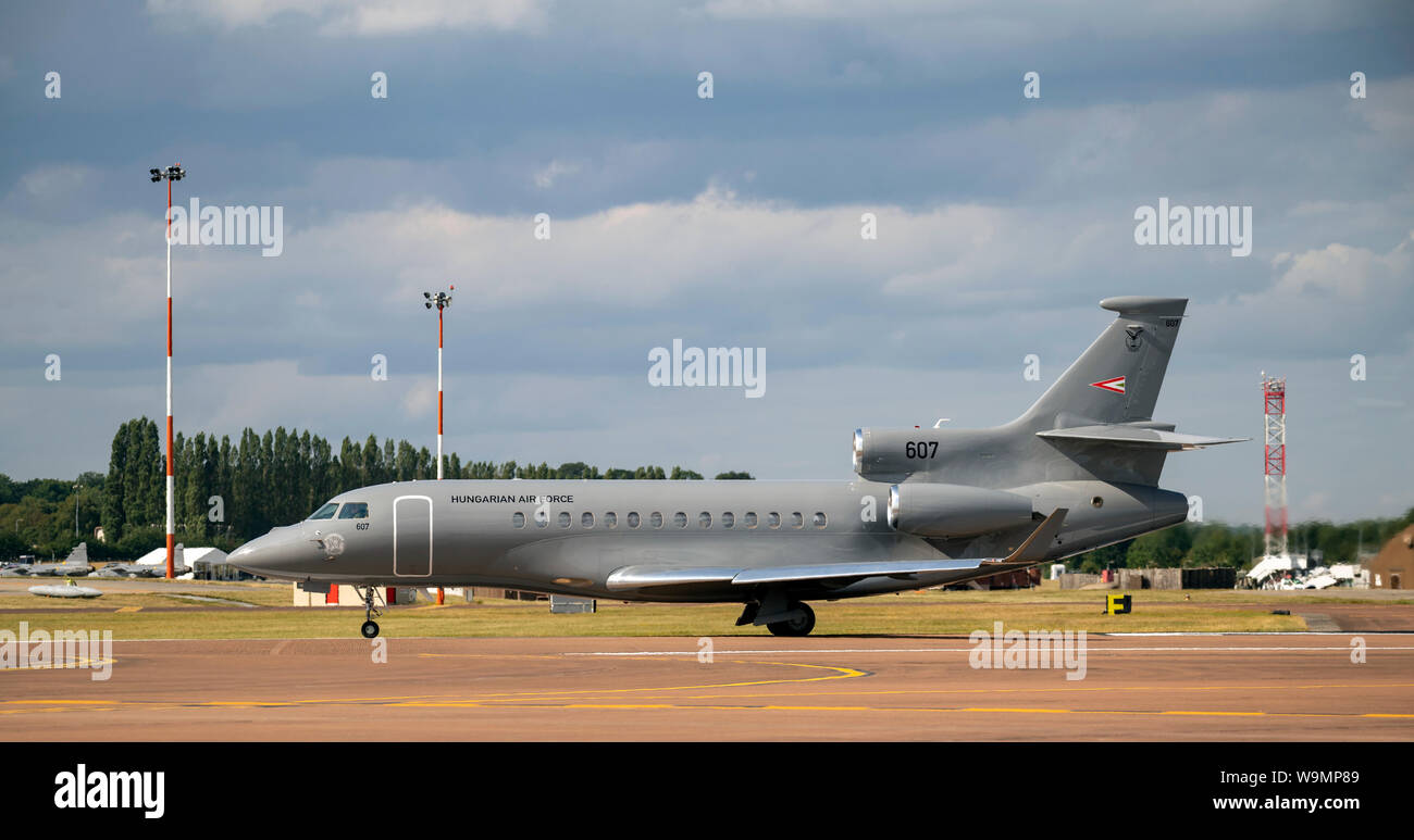 Ungherese Air Force Falcon 7X presso il Royal International Air Tattoo 2019 Foto Stock