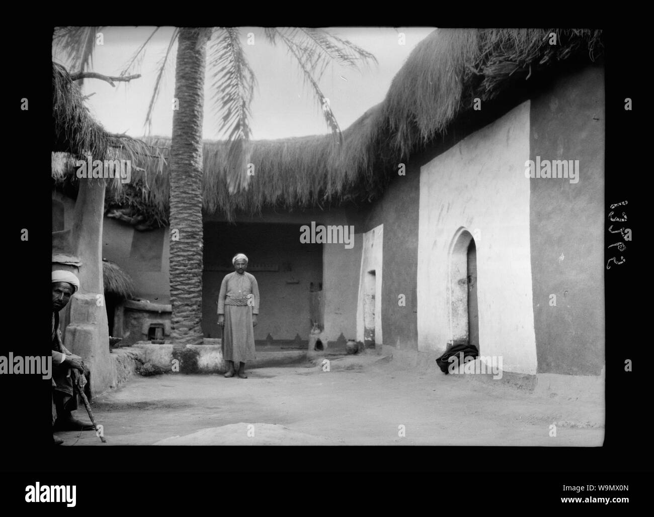 Ashdod. Tipica casa cortile Foto Stock