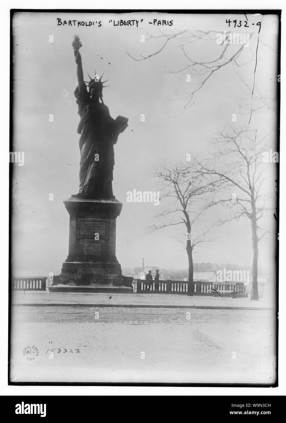 La Bartholdi Liberty -- Parigi Foto Stock
