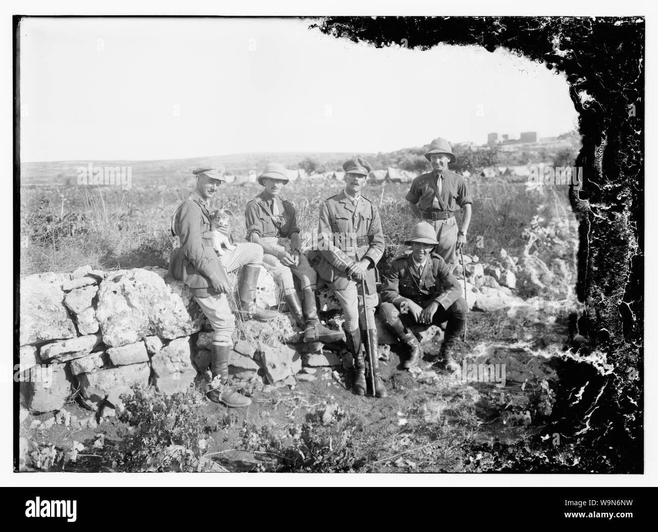 Batteria della 53a divisione, 1918 Foto Stock