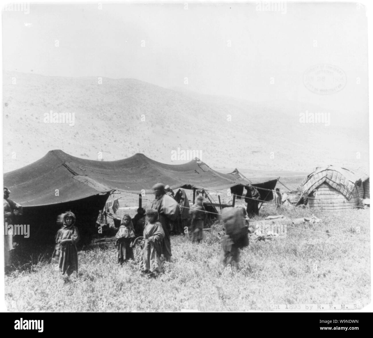 Villaggio beduino, Siria Foto Stock