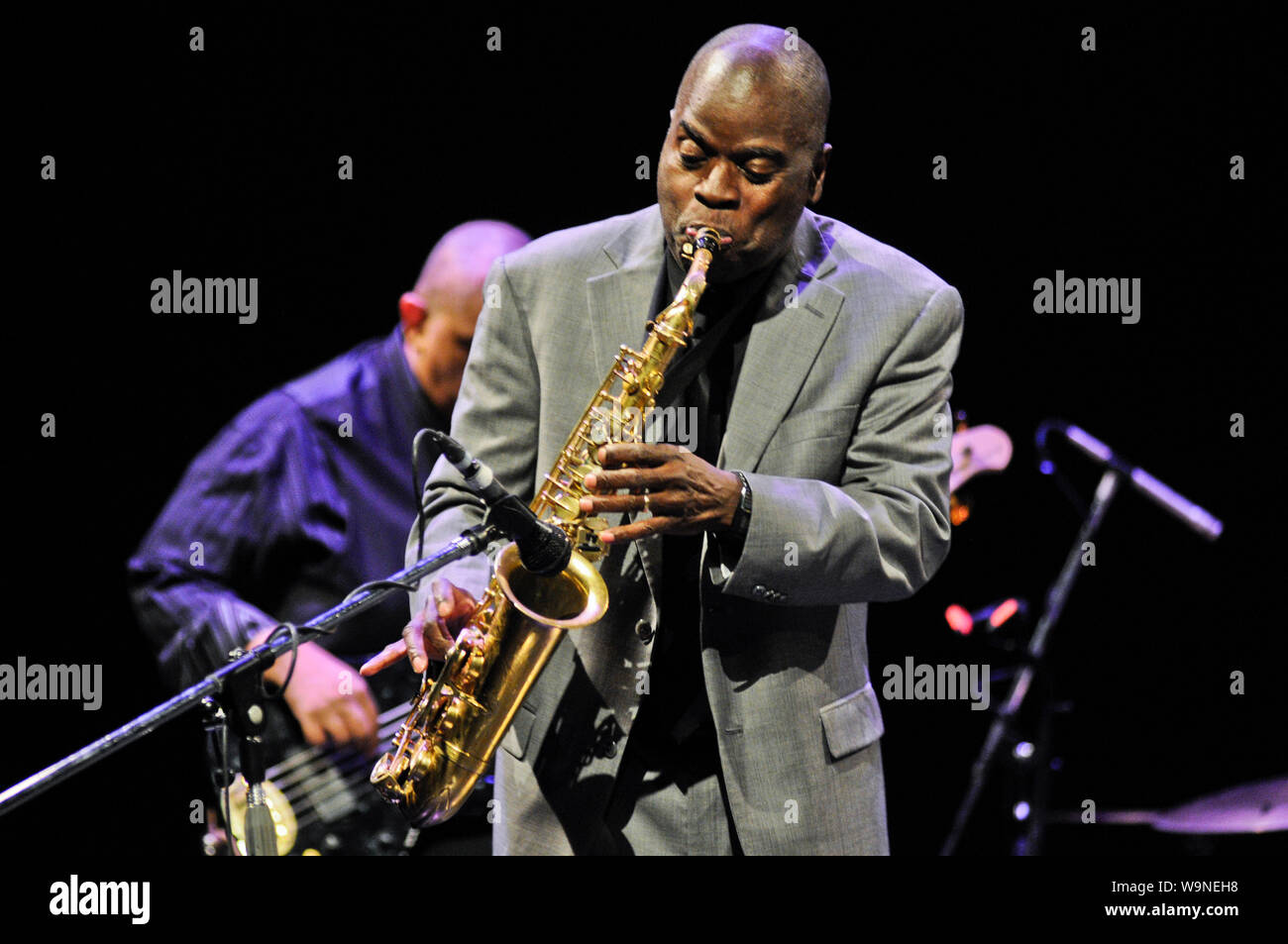 Maceo Parker, sassofonista americano di funk e soul jazz Foto Stock