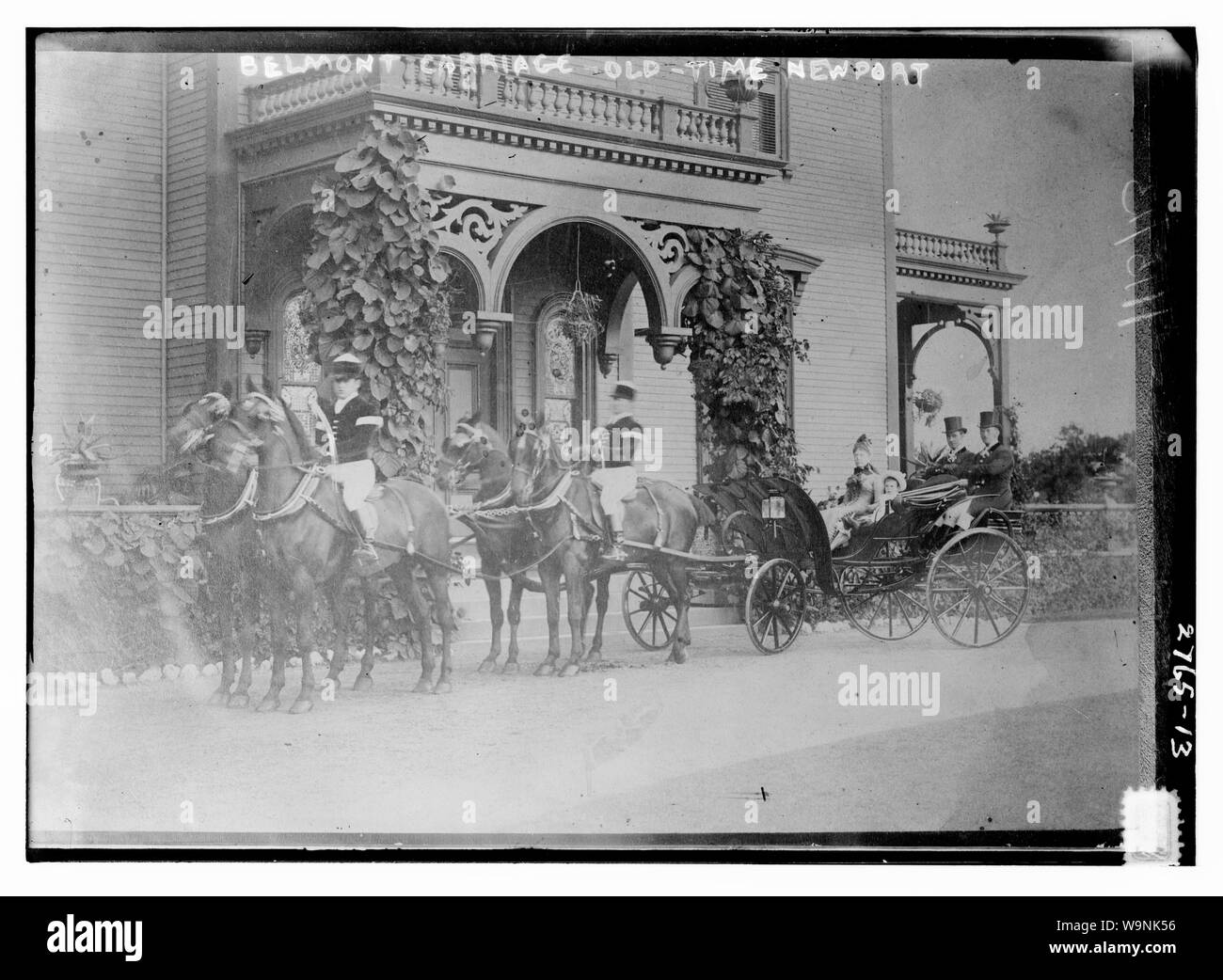 Il Belmont carrello - Old-Time Newport Foto Stock