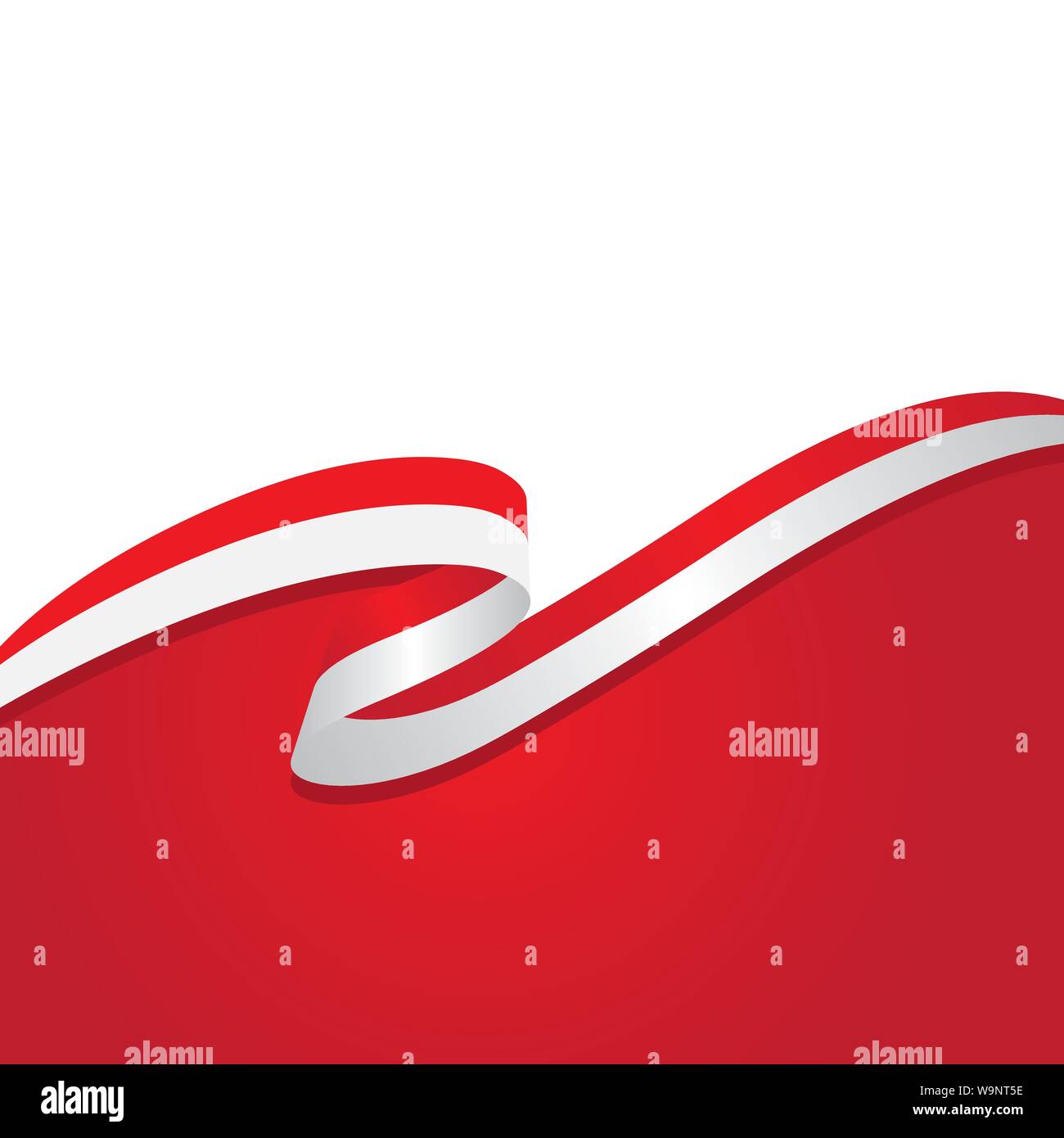 Bandiera dell'indonesia illustrazione vettoriale del modello di progettazione Illustrazione Vettoriale