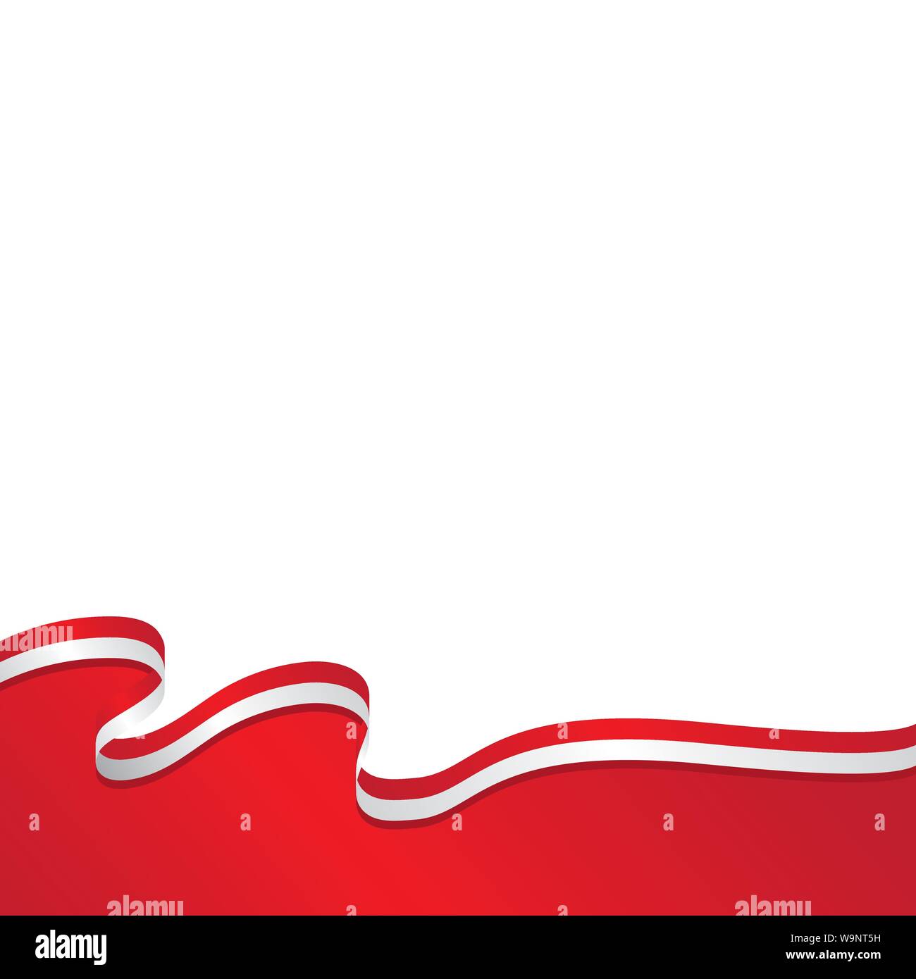 Bandiera dell'indonesia illustrazione vettoriale del modello di progettazione Illustrazione Vettoriale