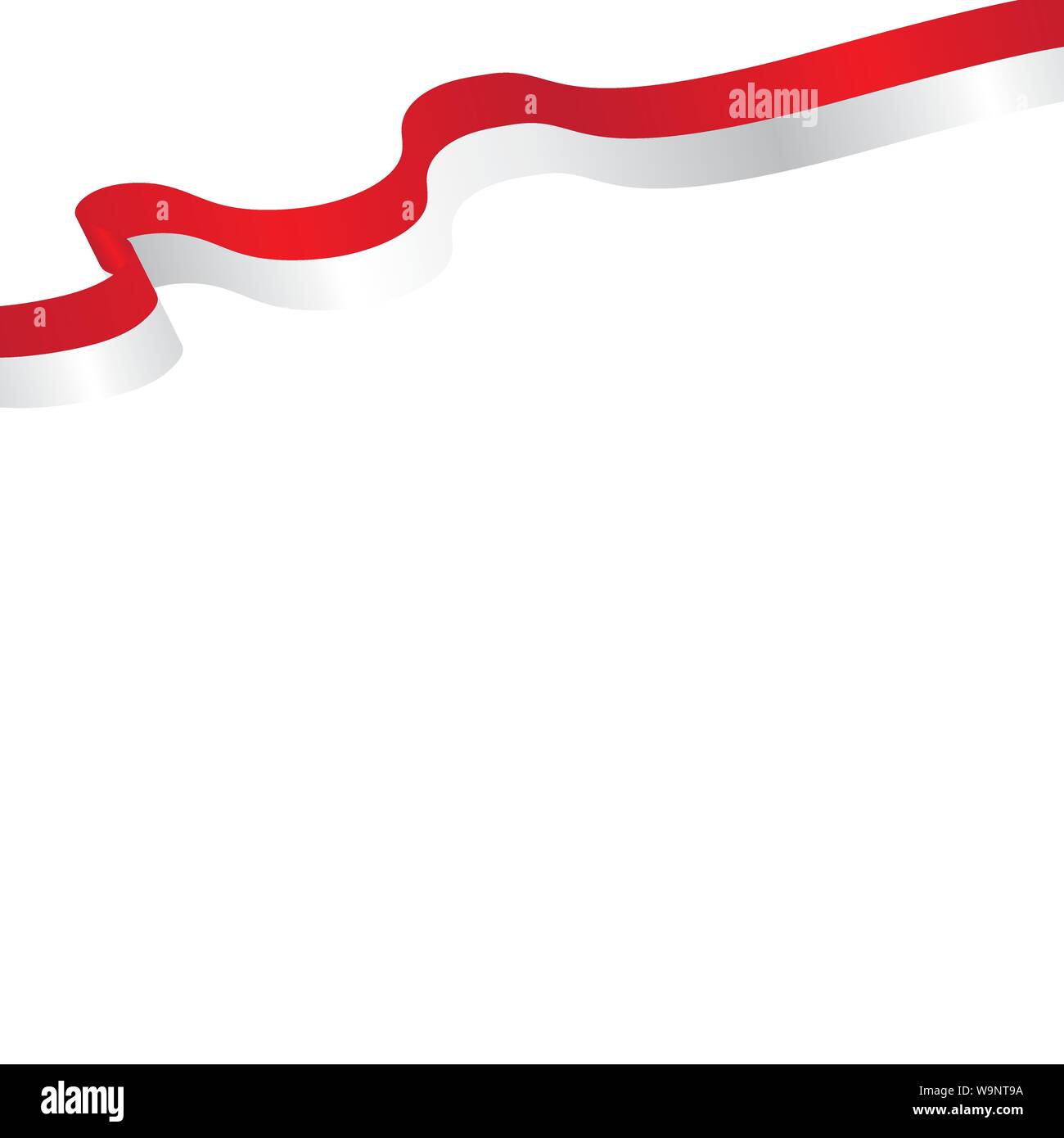 Bandiera dell'indonesia illustrazione vettoriale del modello di progettazione Illustrazione Vettoriale