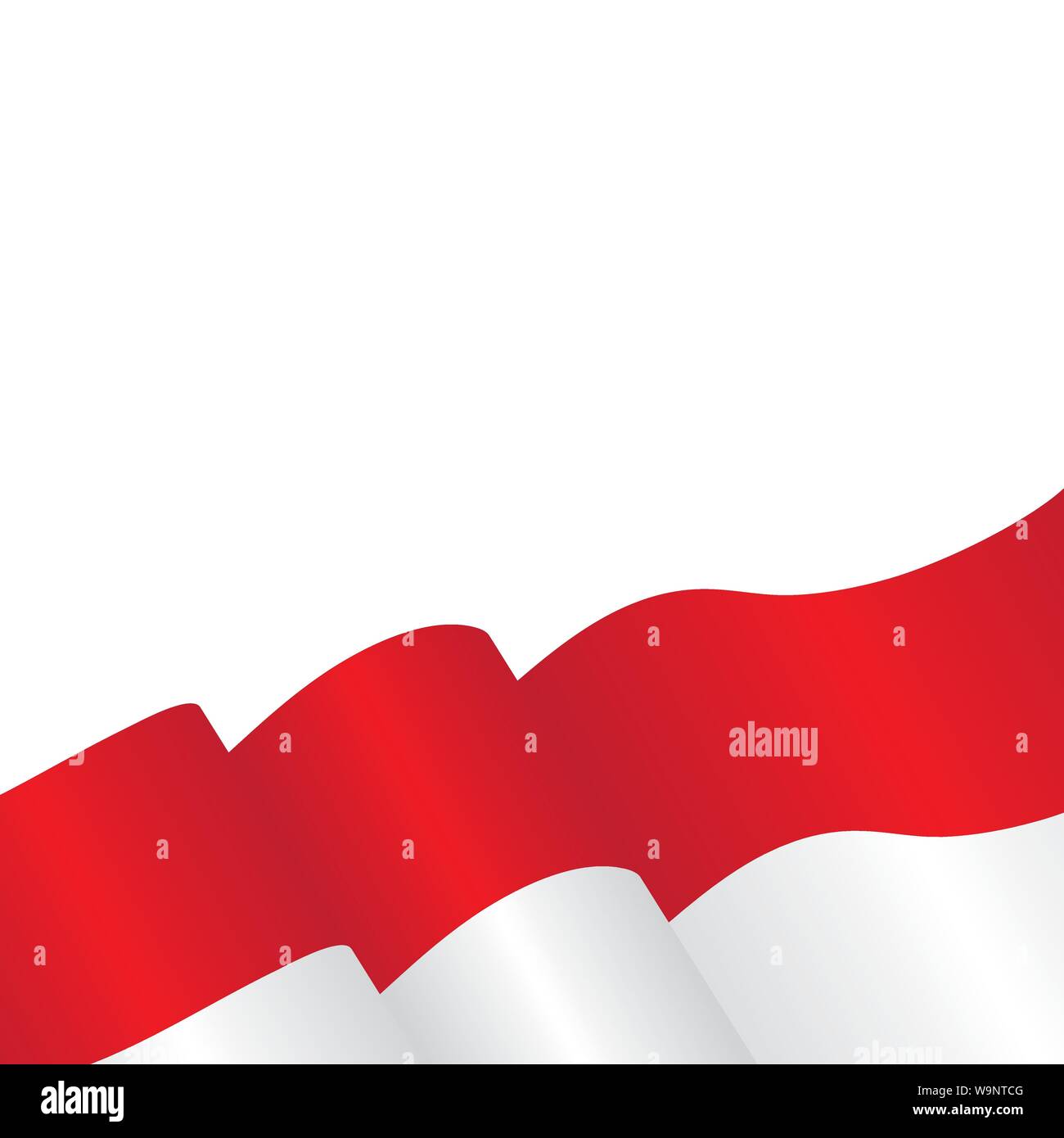 Bandiera dell'indonesia illustrazione vettoriale del modello di progettazione Illustrazione Vettoriale