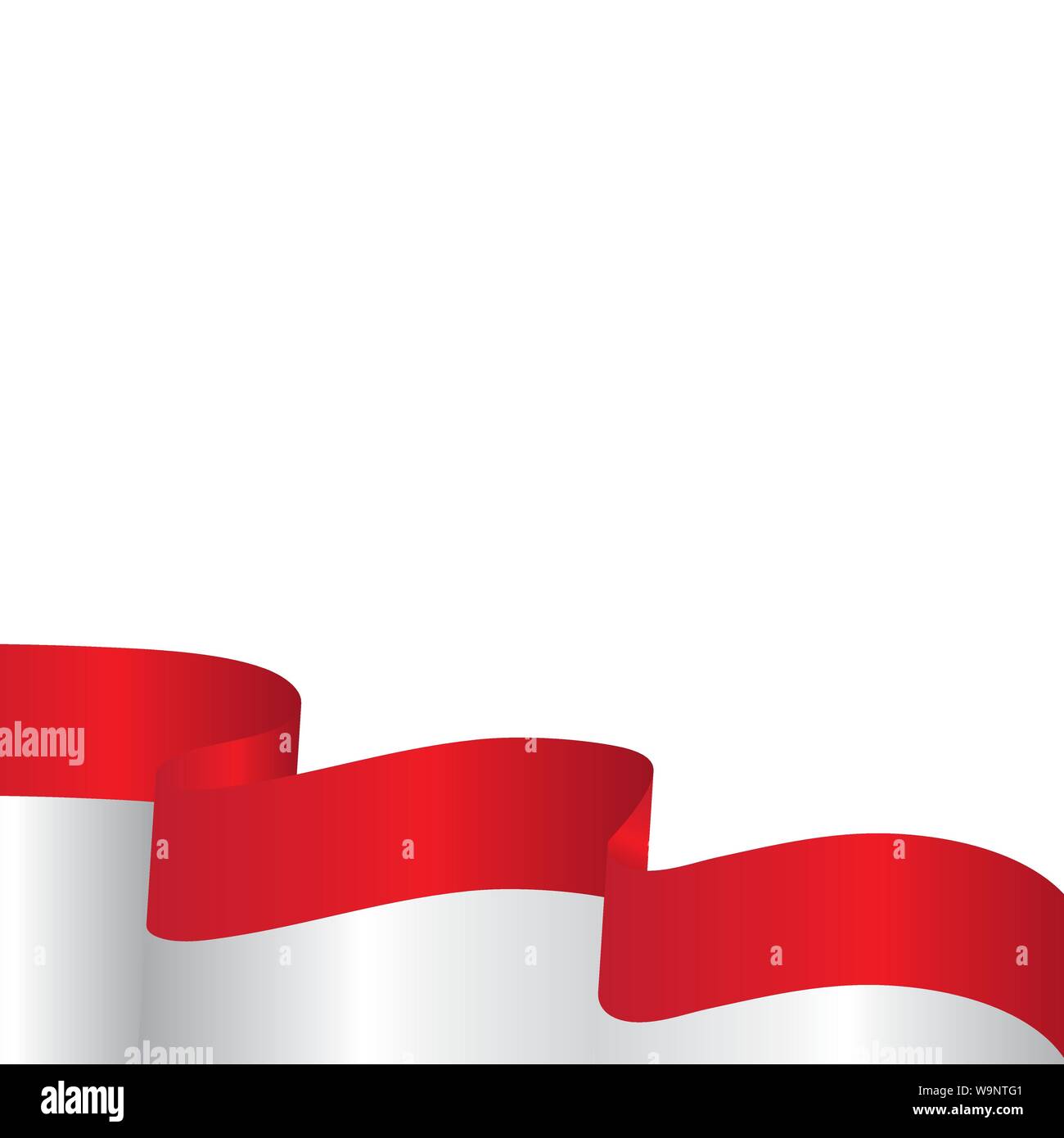 Bandiera dell'indonesia illustrazione vettoriale del modello di progettazione Illustrazione Vettoriale