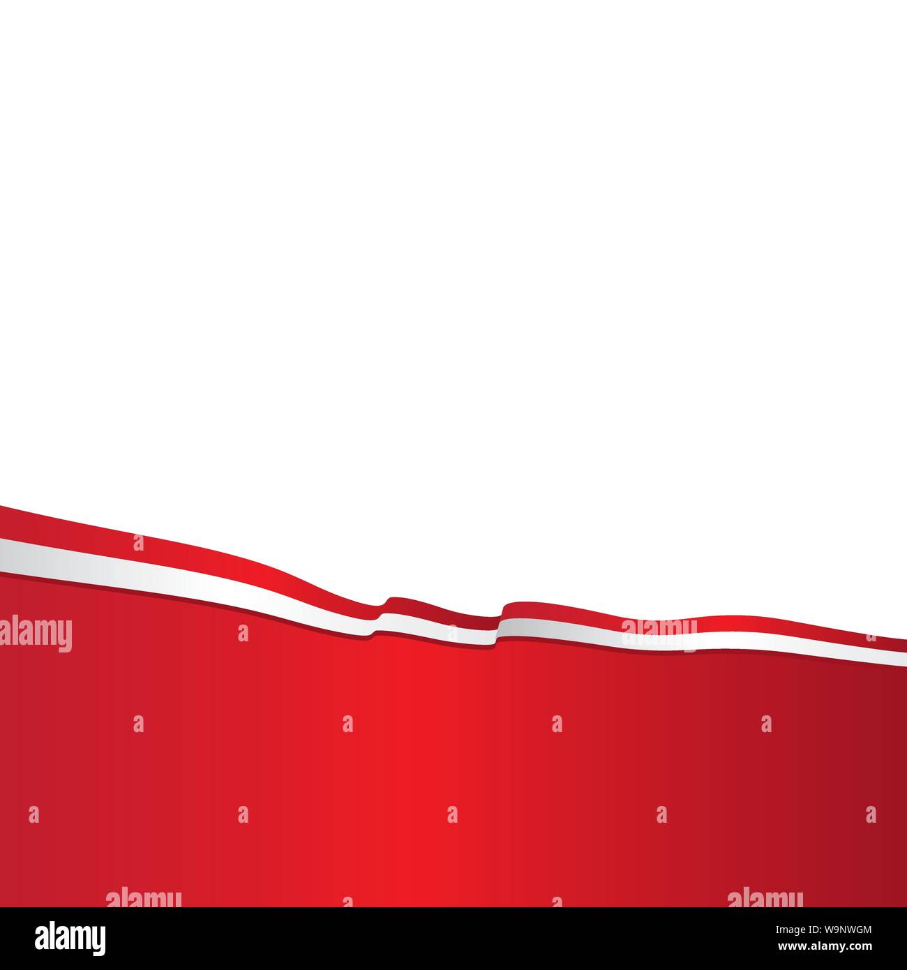 Bandiera dell'indonesia illustrazione vettoriale del modello di progettazione Illustrazione Vettoriale