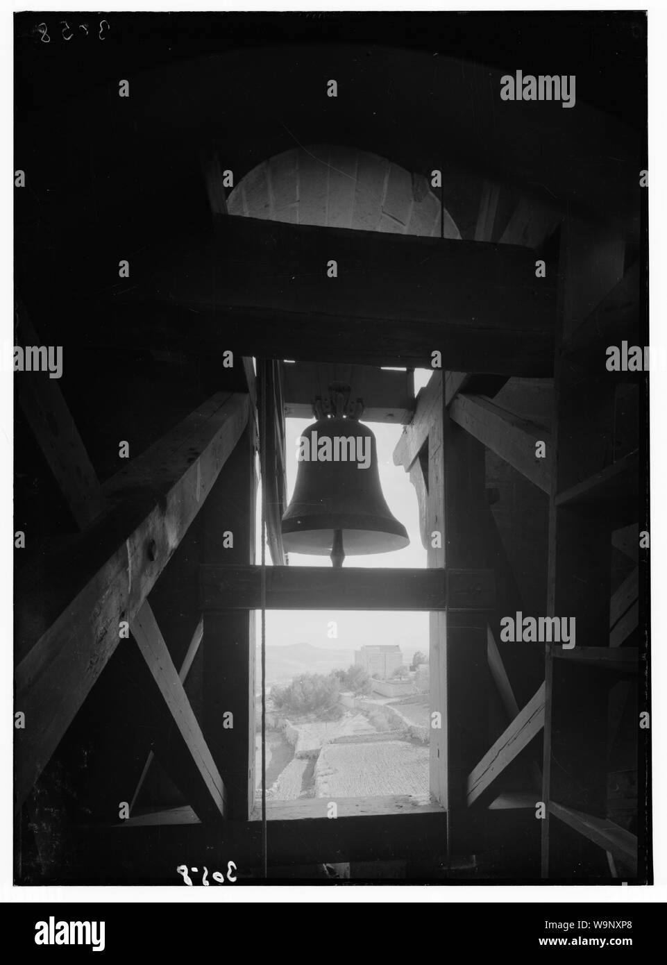 Betlemme e dintorni. Il Natale di Betlemme campana. La sua peal ascoltato per la prima volta in tutto il mondo, Centenario 1933 Foto Stock