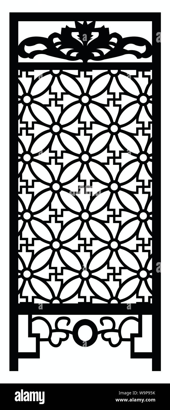 Vector ornamenti intagliati, per finestra, porta, progettazione di interni e di altre esigenze di progetto. Illustrazione Vettoriale