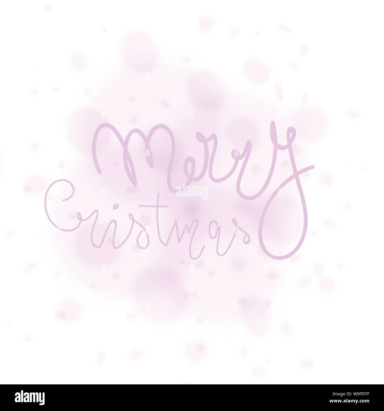 Buon Natale con la nuvola rosa cartolina modello. Per la stampa e il web invernale auguri stagionali. In stile retrò bellissime vacanze celebrazione card. Scand Foto Stock