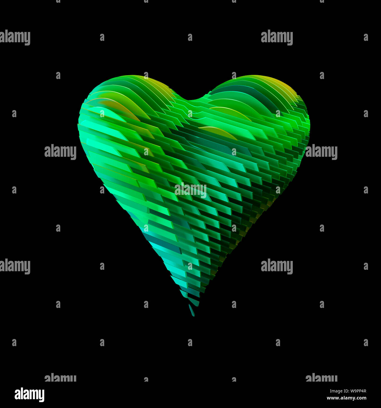 Cuore di risorse grafiche brillanti colori astratto surreale creative design emote gli Emoji non persone oggetto isolato amore passione illustrazione Pretty feeling Foto Stock