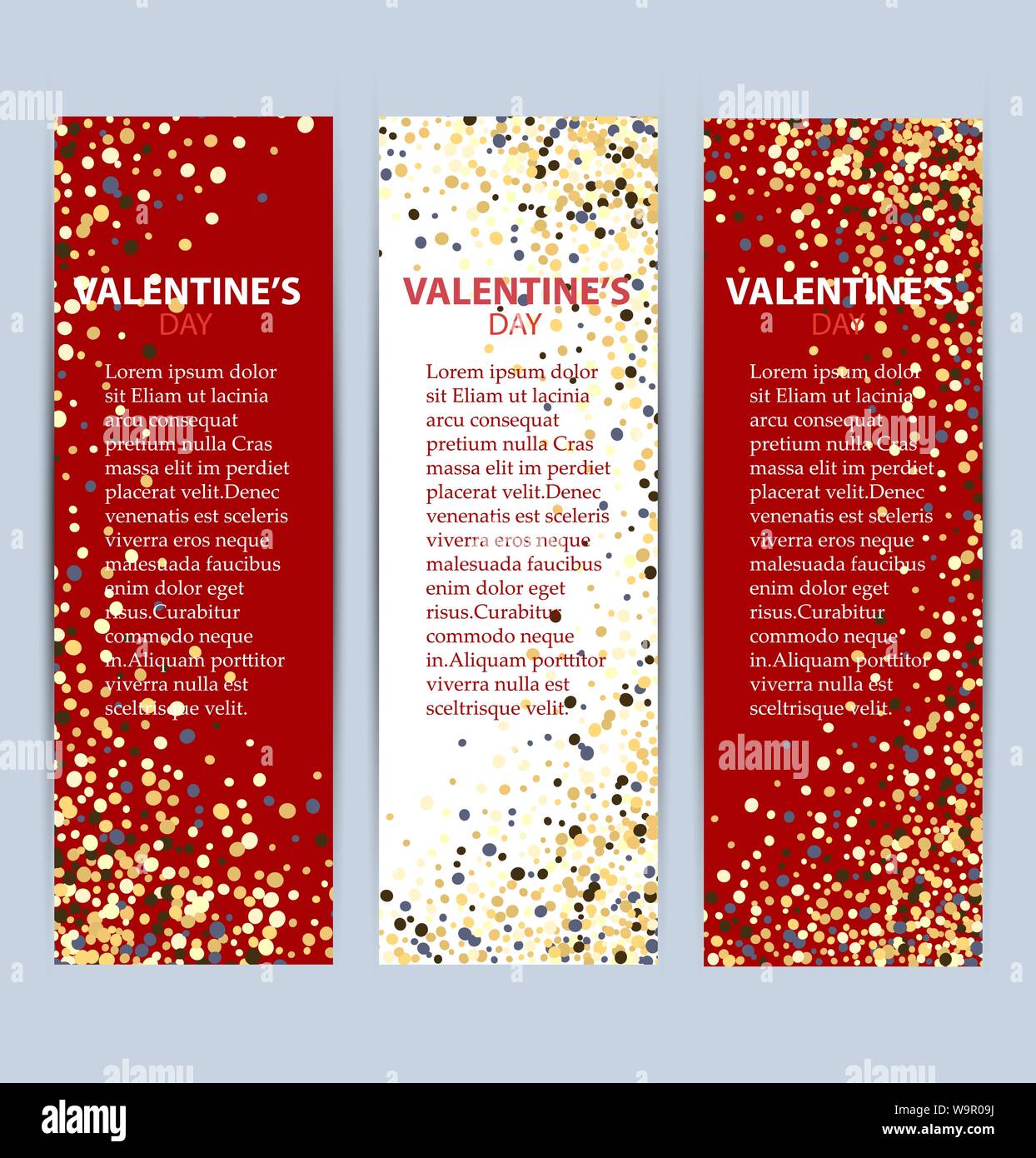 San Valentino collezione vendita banner eps10 Illustrazione Vettoriale