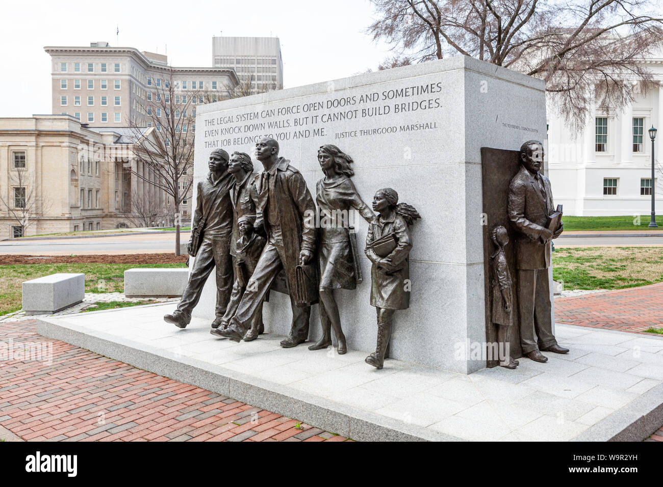Virginia i diritti civili Memorial presso Piazza del Campidoglio, Richmond, Virginia Foto Stock