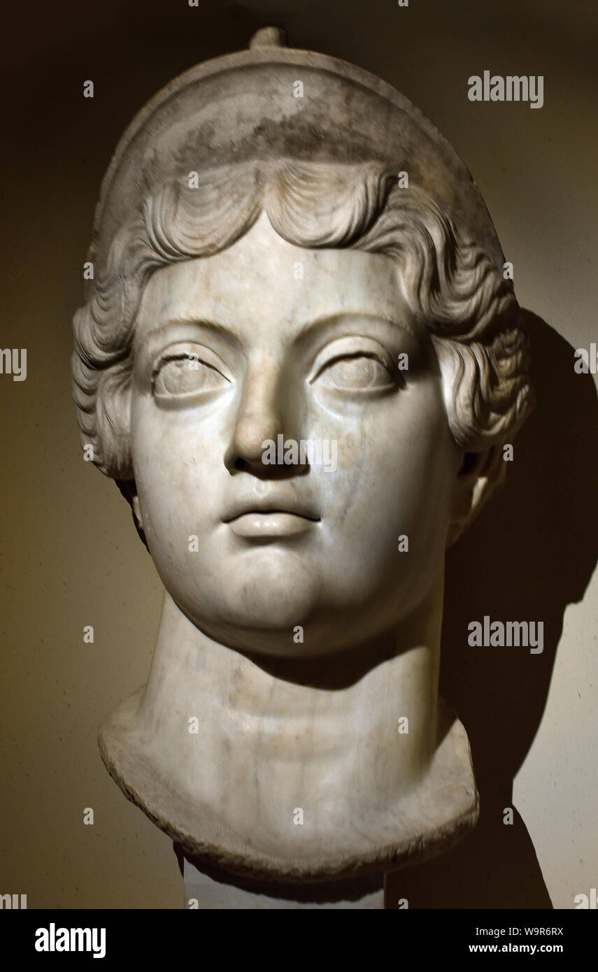 Ritratto di Lucille moglie di Lucius Verus (Co-Emperor da AD 161 a 169) Roma l'Italia romana Foto Stock