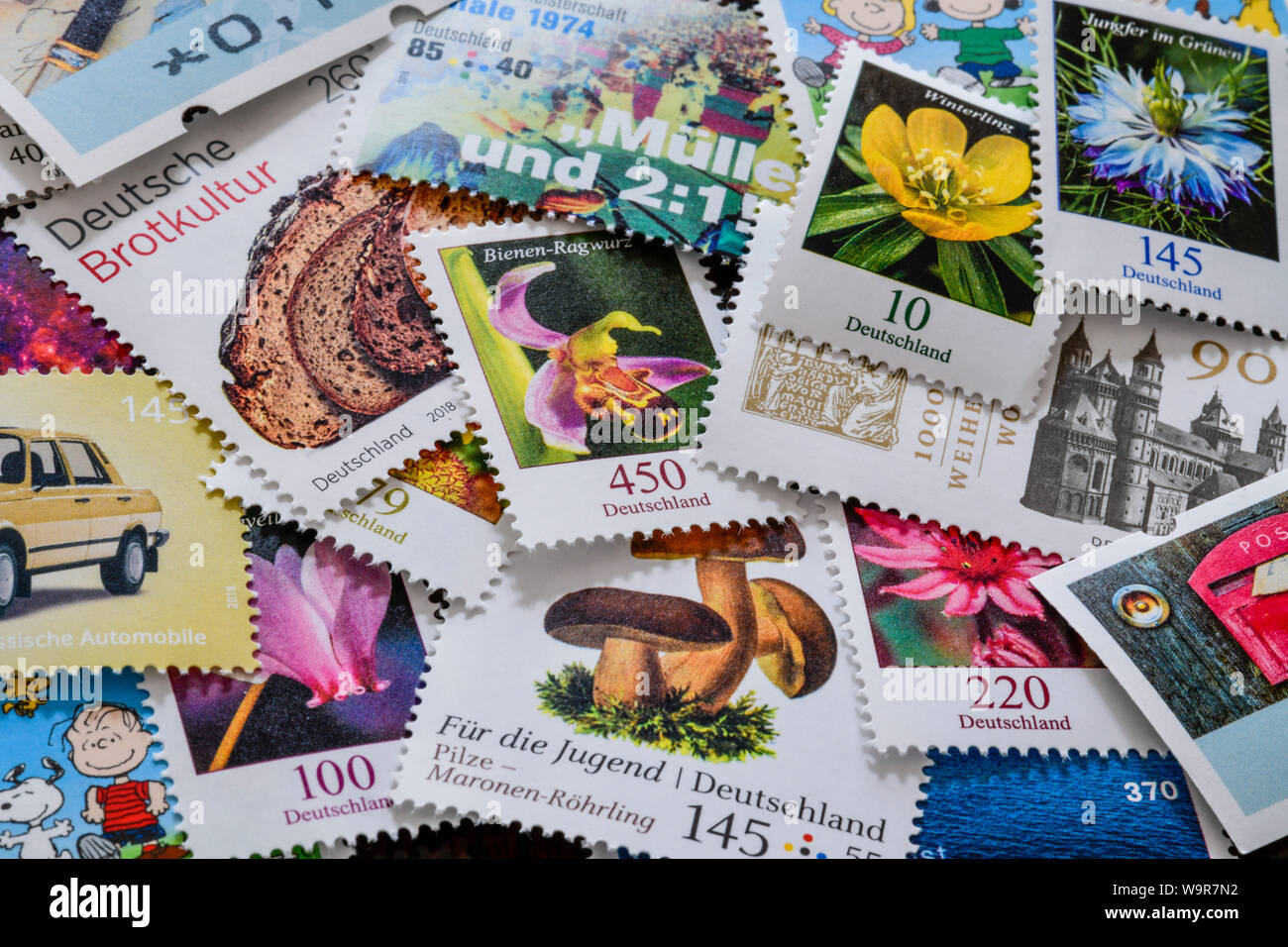 Il tedesco francobolli Foto Stock