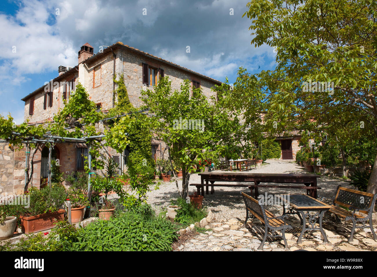 Toscana casa di campagna, Villa Lbvm, Toscana, Italia, Europa, Villa a LBVM Foto Stock