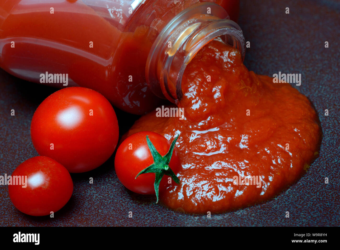 ketchup di pomodoro Foto Stock