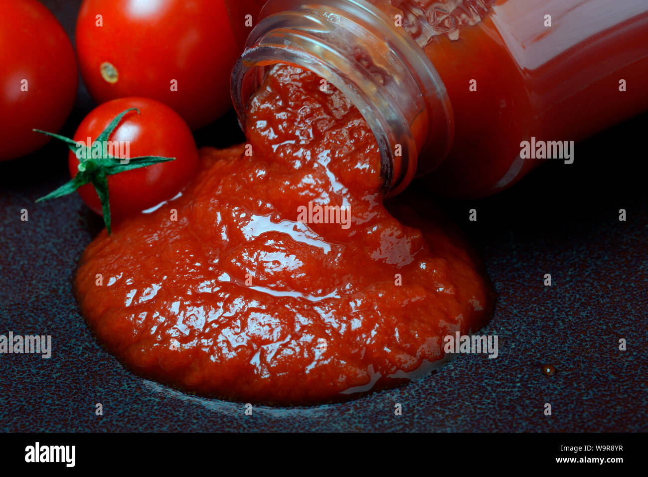ketchup di pomodoro Foto Stock