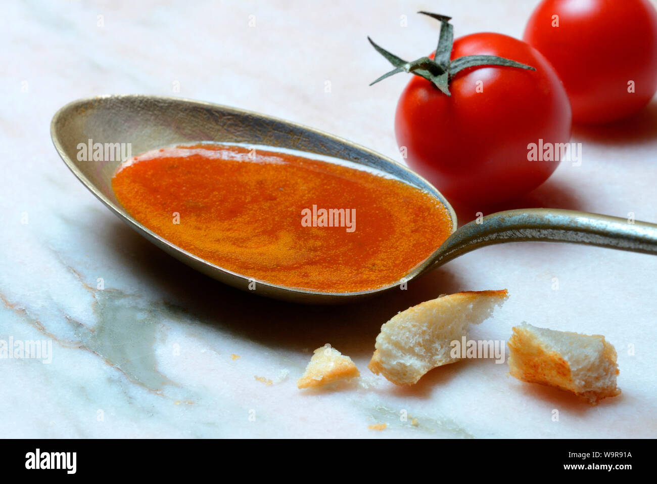 zuppa di pomodoro Foto Stock