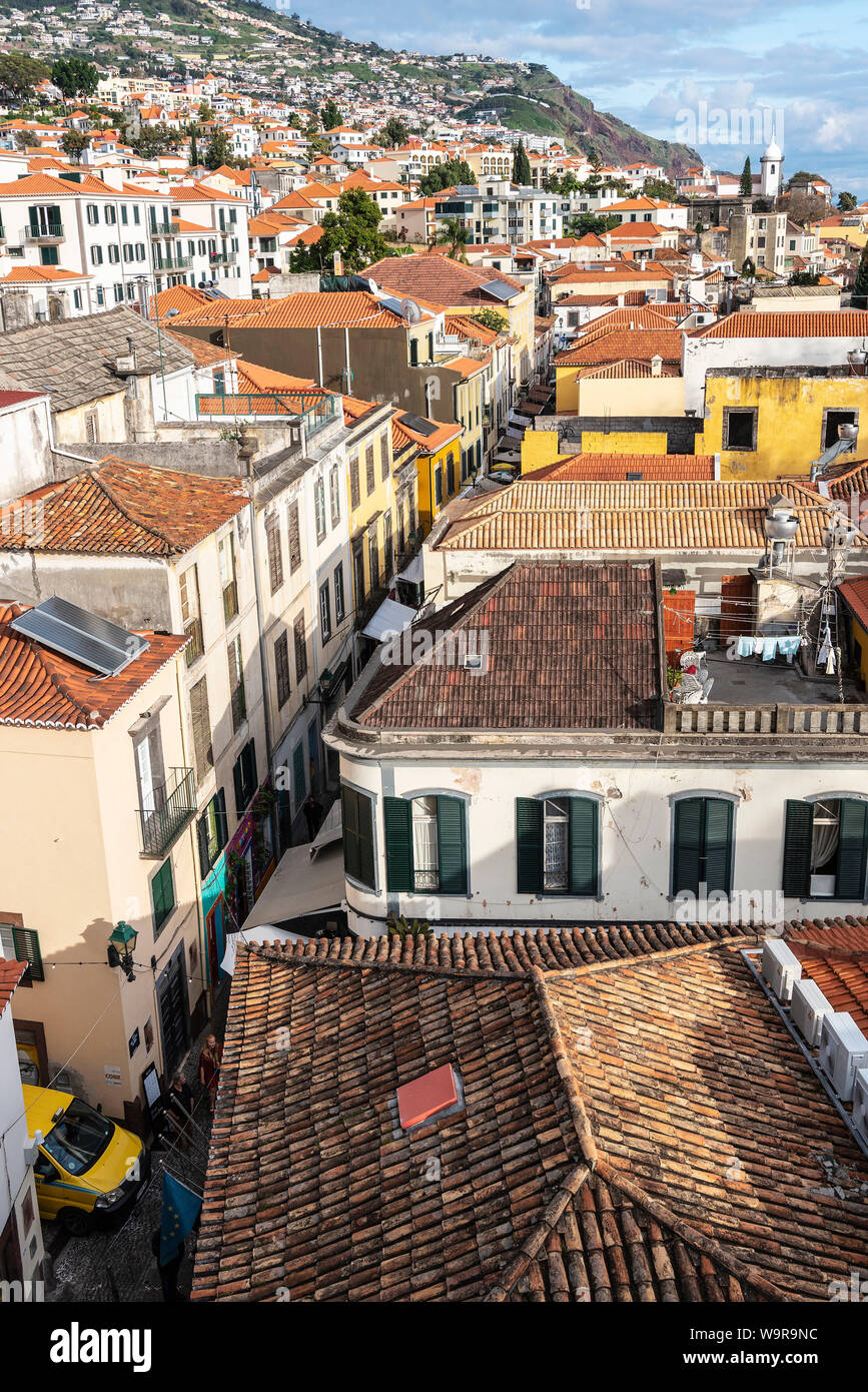 Città storica, Funchal, Madeira, Portogallo Foto Stock