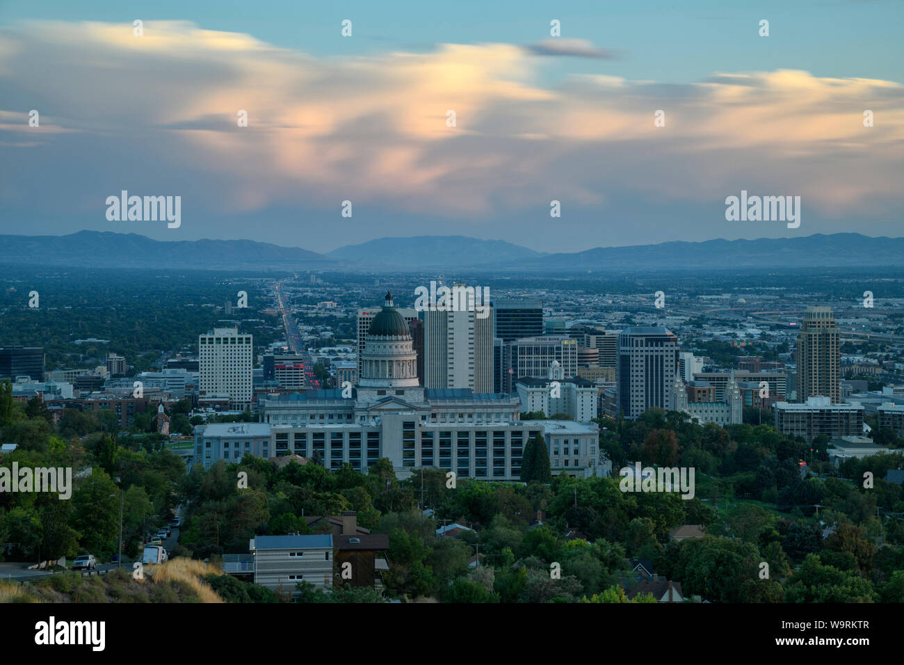 America del Nord, America, STATI UNITI D'AMERICA, Grande Bacino, Utah, Salt Lake City.Caption locale *** Foto Stock