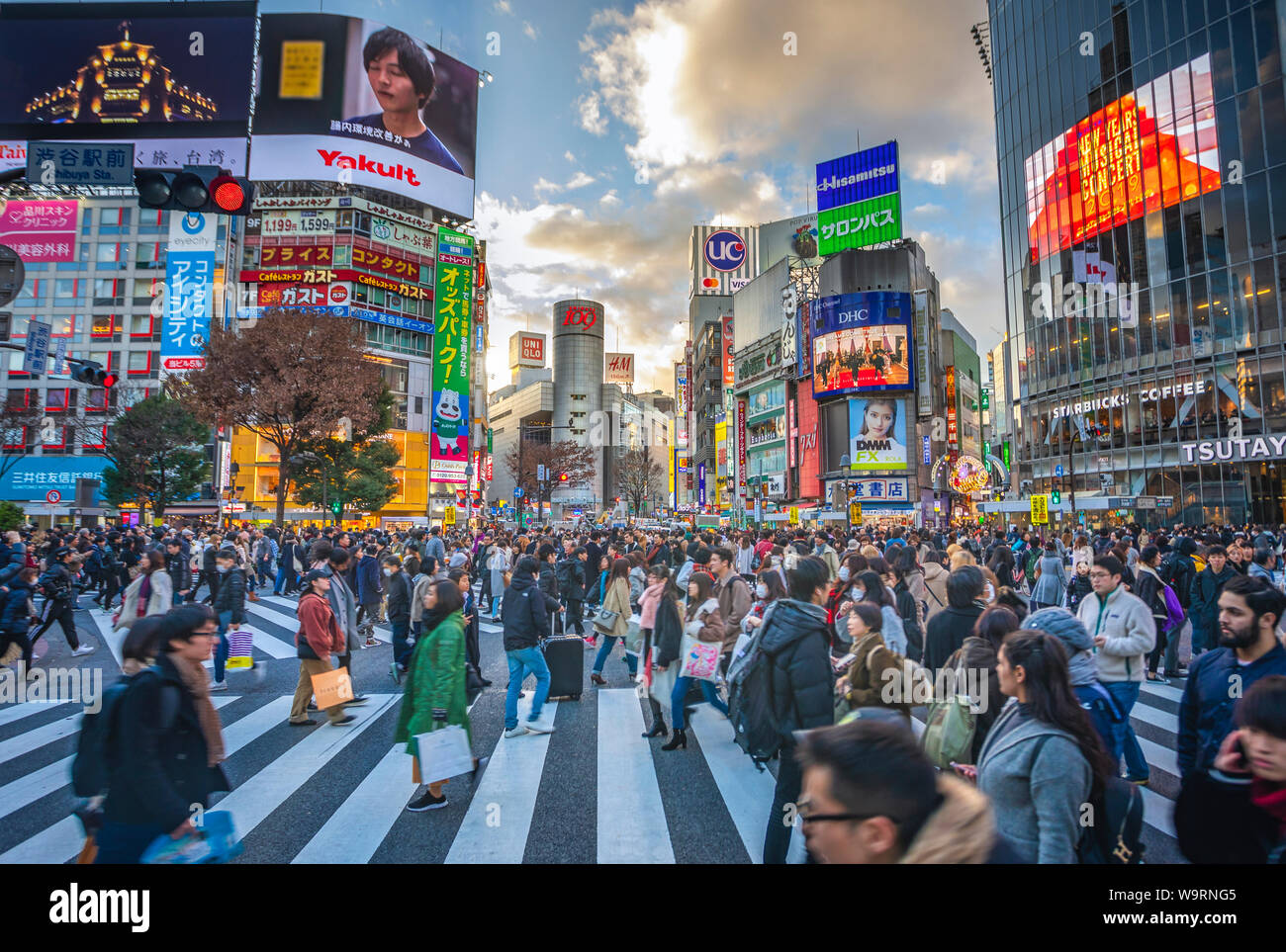 Giappone Tokyo City Shibuya, Hachiko Crossing, 30069895.Caption locale *** Foto Stock