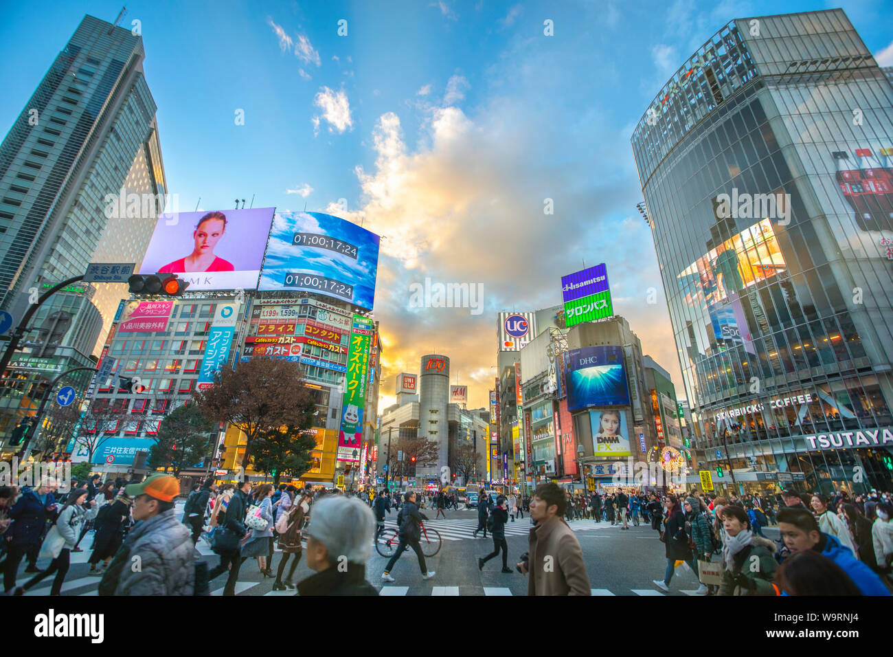 Il Giappone, il Tokyo City Shibuya, Hachiko Crossing, 30069953.Caption locale *** Foto Stock