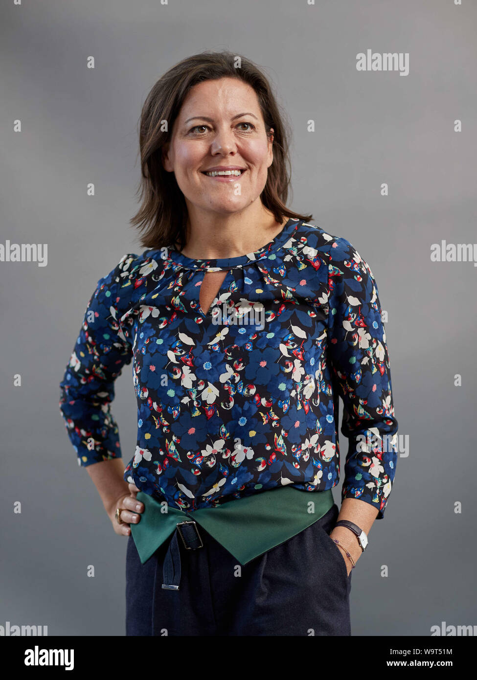 Edimburgo, Scozia, Regno Unito, 15 agosto 2019. Edinburgh International Book Festival. Foto chiamata: Anna Pasternak. Il credito Andrew Eaton/Alamy Foto Stock