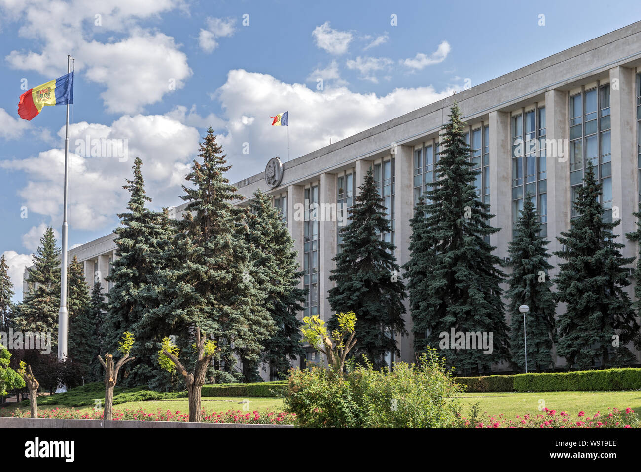 Governo moldovo edificio Chisinau Moldavia Foto Stock