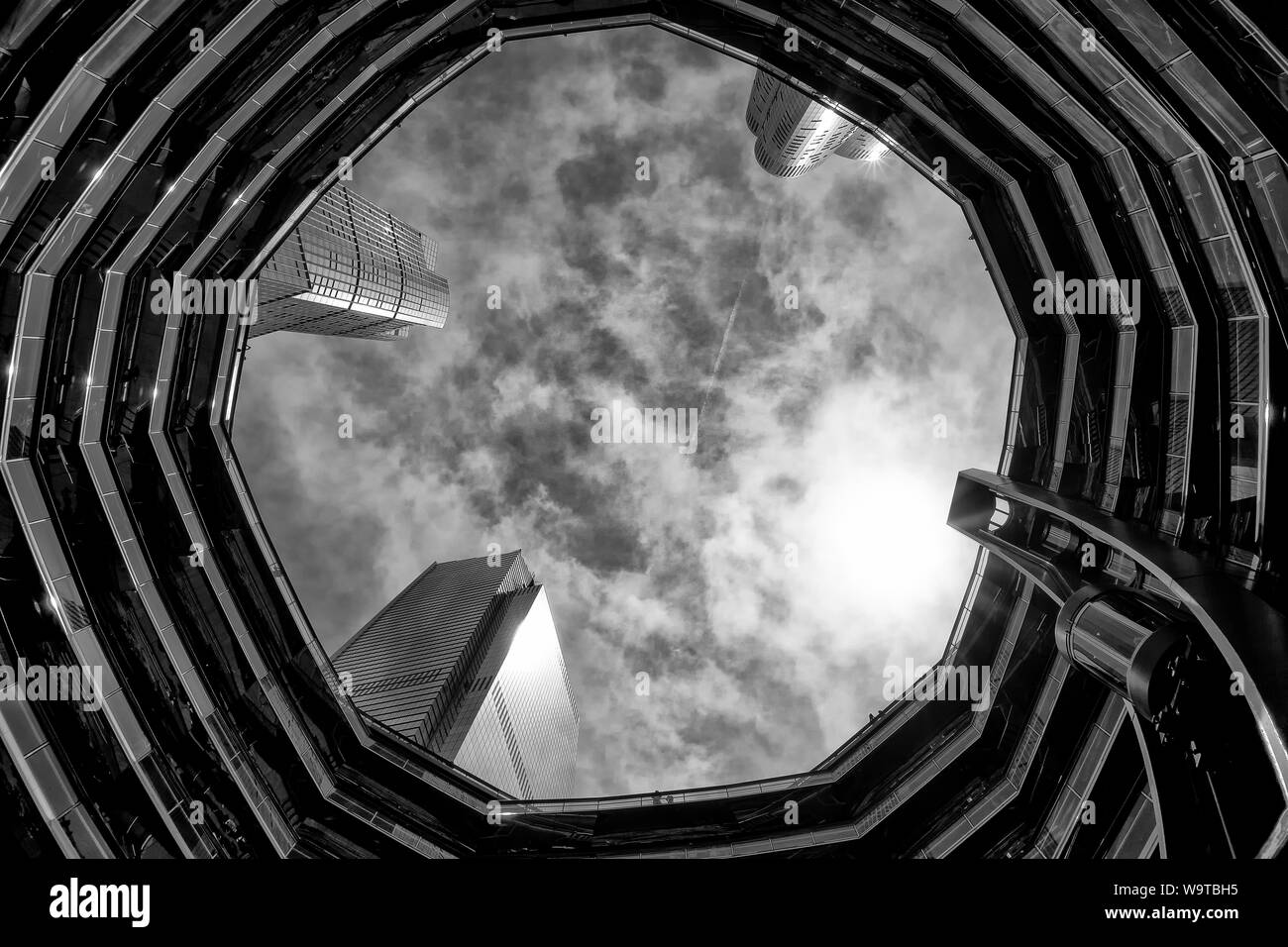 Stati Uniti d'America New York City, residenziale e commerciale di edifici ad alta vicino al Hudson Yards alla metropolitana sul lato ovest di Manhattan, New York City , giugno 19 Foto Stock
