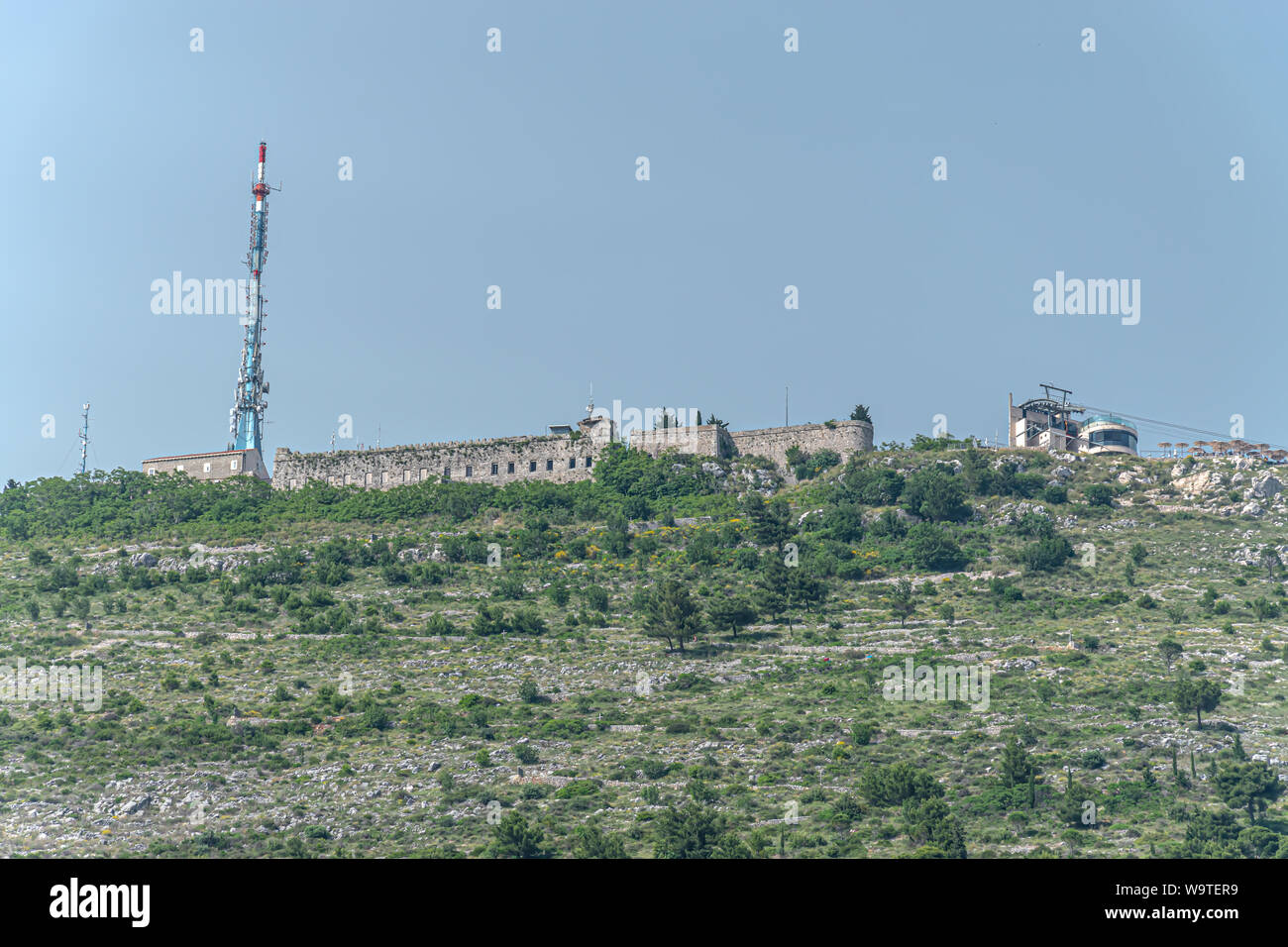 Il monte Srd Foto Stock