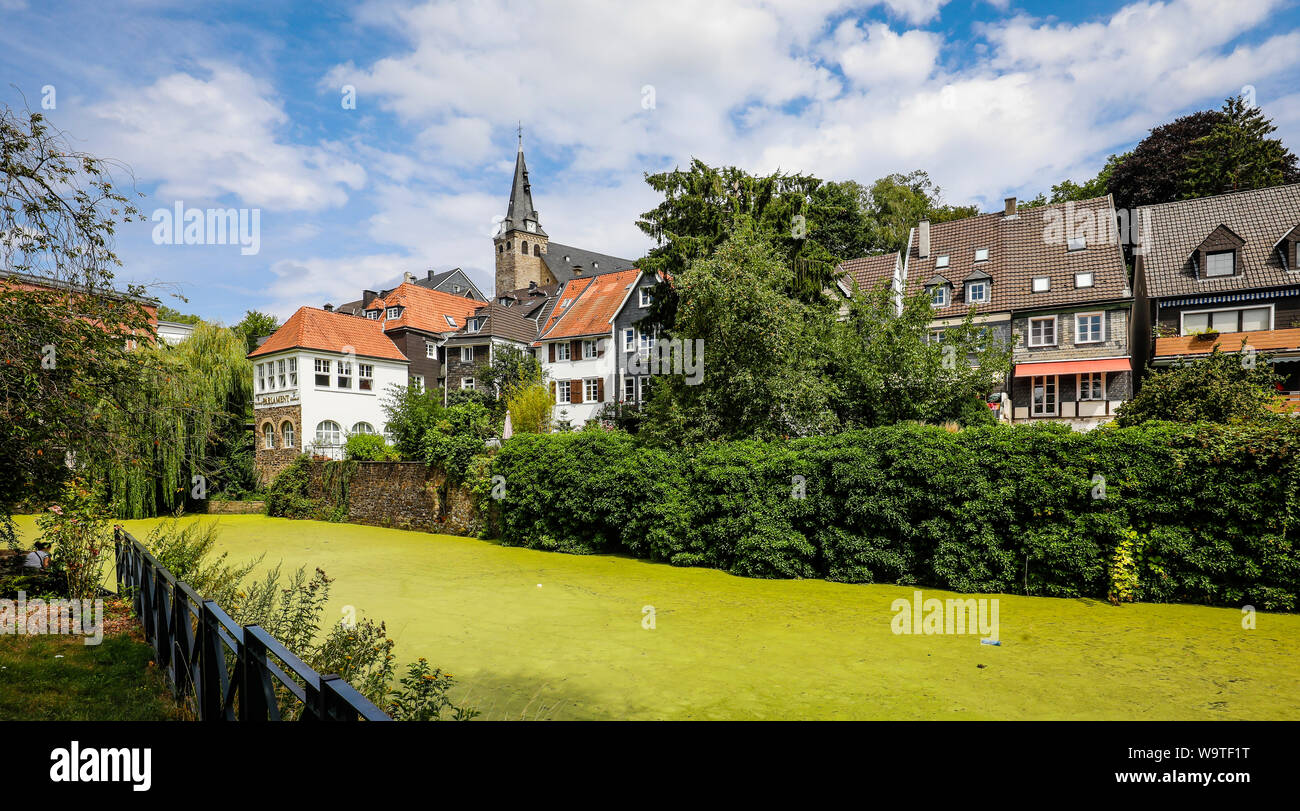 Essen, la zona della Ruhr, Renania settentrionale-Vestfalia, Germania - Kettwig, ex società indipendenti Weaver città è un quartiere di Essen a partire dal 1975, la città vecchia Foto Stock