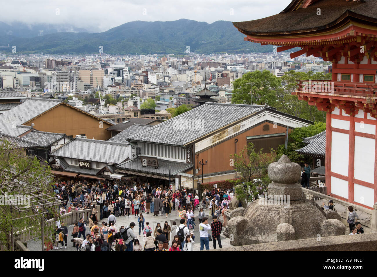 Kiyomizu-ders, Higashiyama district, Kyoto, Giappone Foto Stock