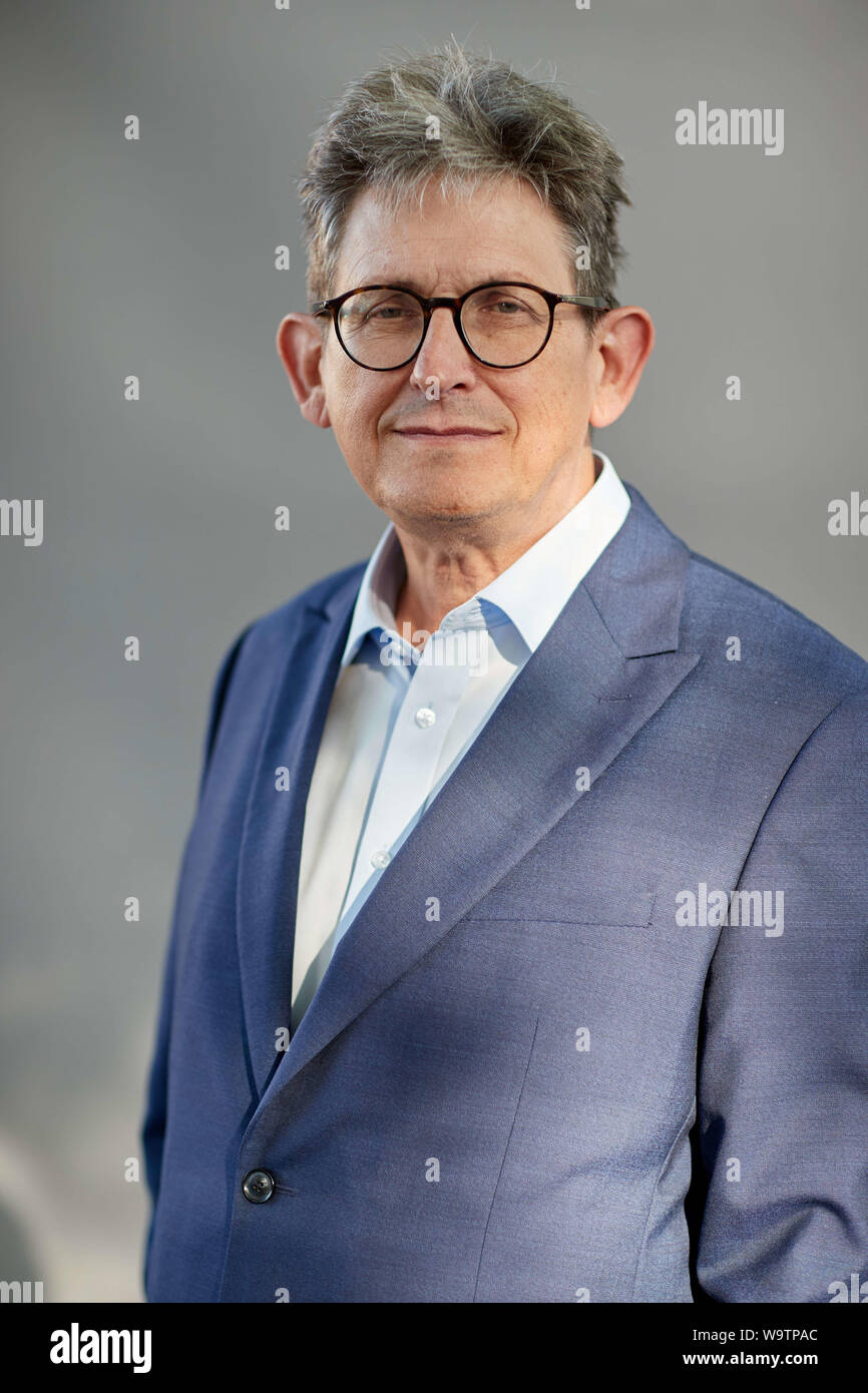 Edimburgo, Scozia, Regno Unito, 15 agosto 2019. Edinburgh International Book Festival. Foto chiamata:Alan Rusbridger. Il credito Andrew Eaton/Alamy Foto Stock