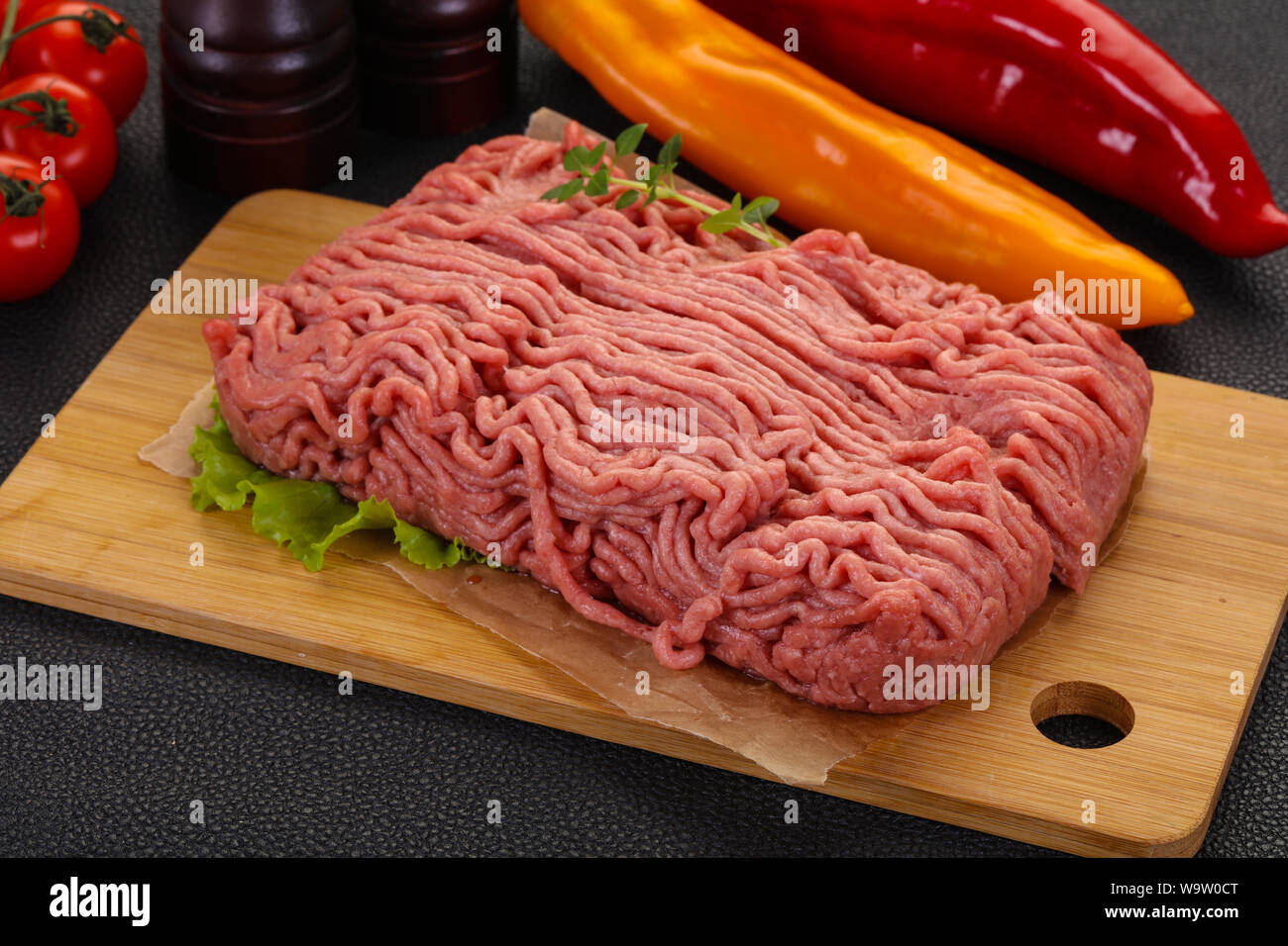 Materie turchia carni macinate per la cottura Foto Stock