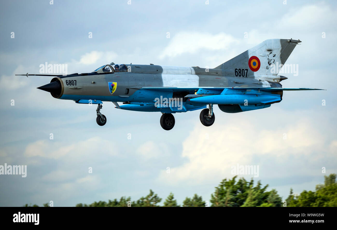 Mig 21 Lancer C presso il Royal International Air Tattoo 2019 Foto Stock