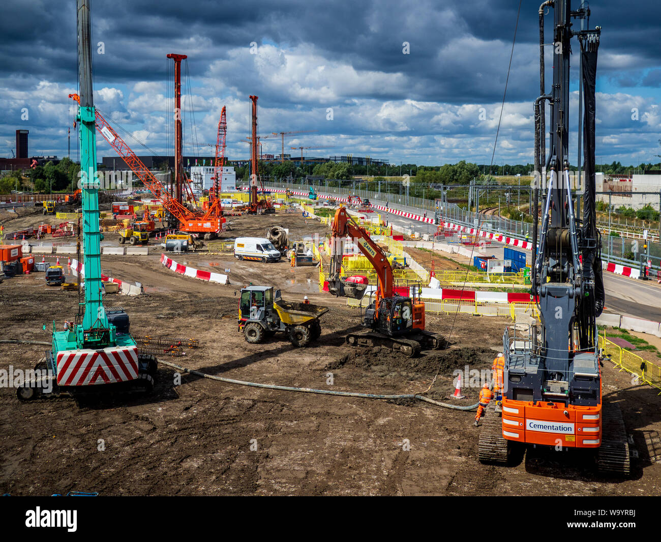 East Bank sviluppo Stratford Queen Elizabeth Olympic Park - sviluppo di nuovi siti per Sadler's Wells, BBC Music e la V&A come pure UCL Foto Stock