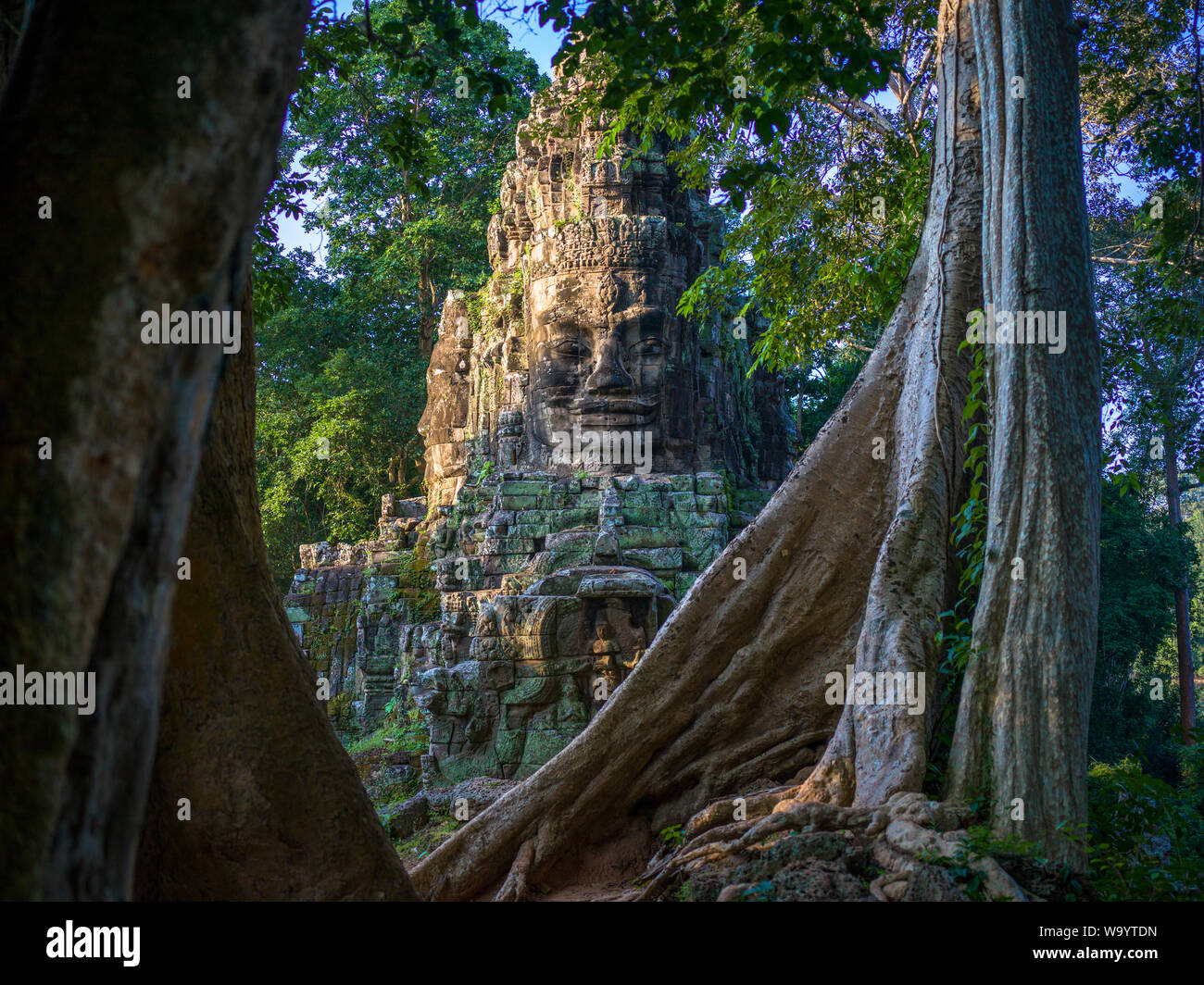 Porta Vittoria, Angkor Thom Foto Stock