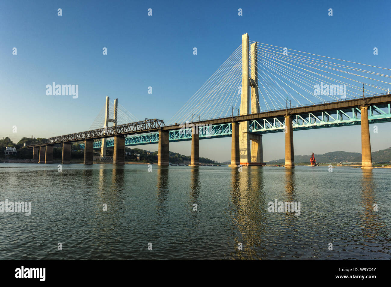 Chongqing nuovo baisha Tuo bridge Foto Stock