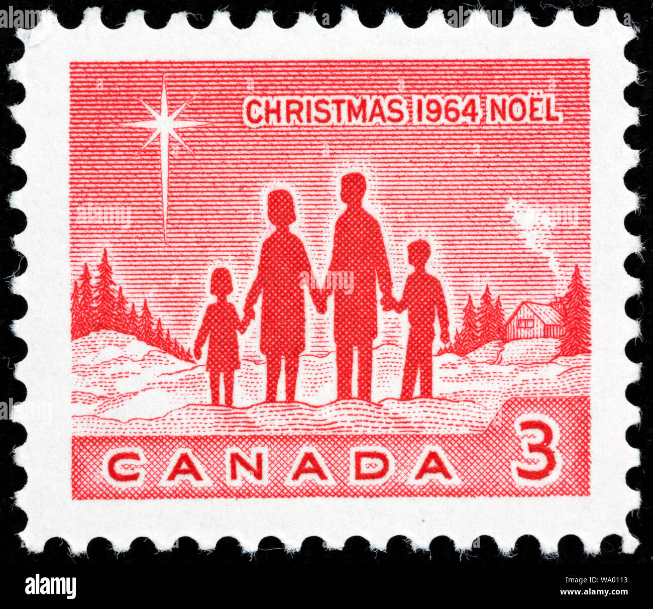 Natale, francobollo, Canada, 1964 Foto Stock